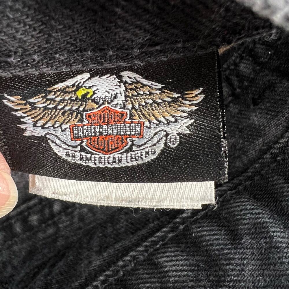 Harley Davidson Jeans Men's 36x30 Black Relaxed Fit Straight Leg Motor Clothes - Picture 8 of 15